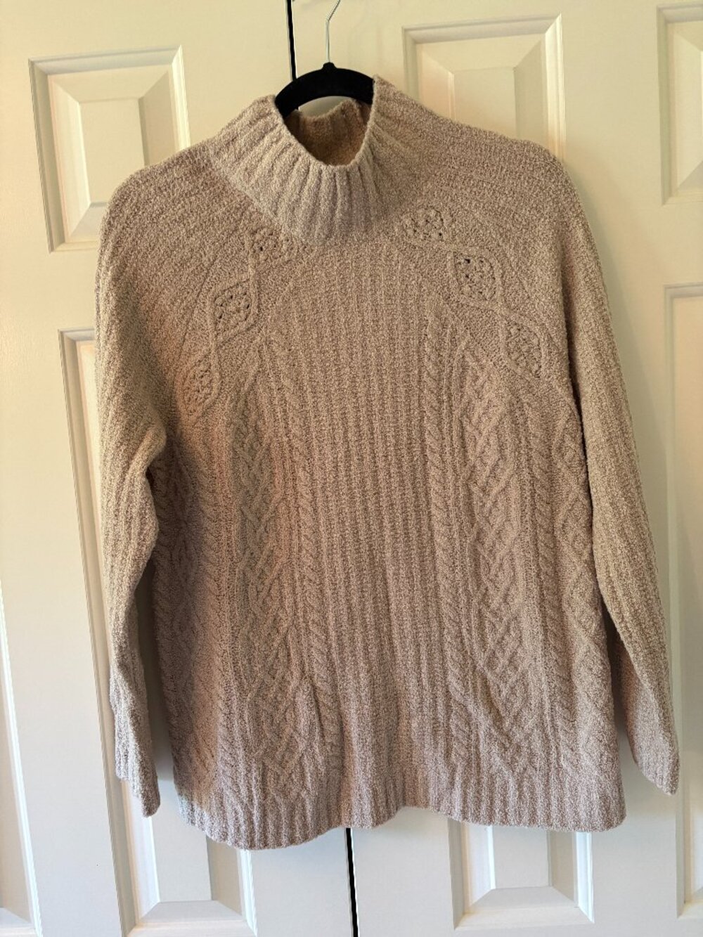 NWOT J.Jill Mixed Textures High Neck Sweater Sz M